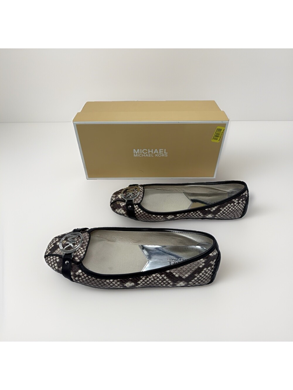 Michael Kors Flat Fulton Moc Slip On Shoes Brown Leather Ballet Size 9 BRAND NEW